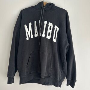 Black Malibu john galt brandy melville hoodie